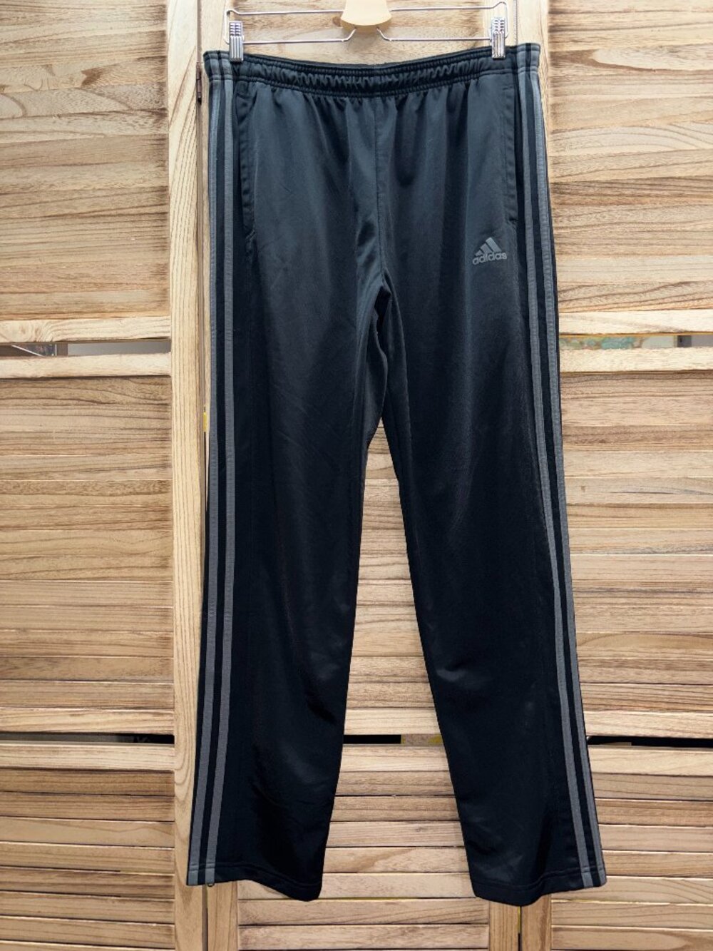 Adidas Men's Black Primegreen Soccer Pants w/ Zipper Ankles L Large